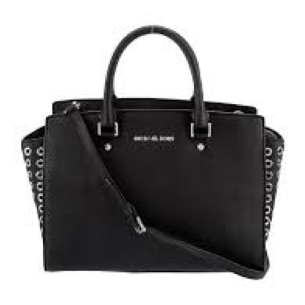 Michael Kors Selma Satchel/Top Handle Bag Black